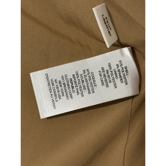 Women's jacket Camel / Tan Jacket Gold Buttons – Size XS – New with Tags - Picture 8 of 11